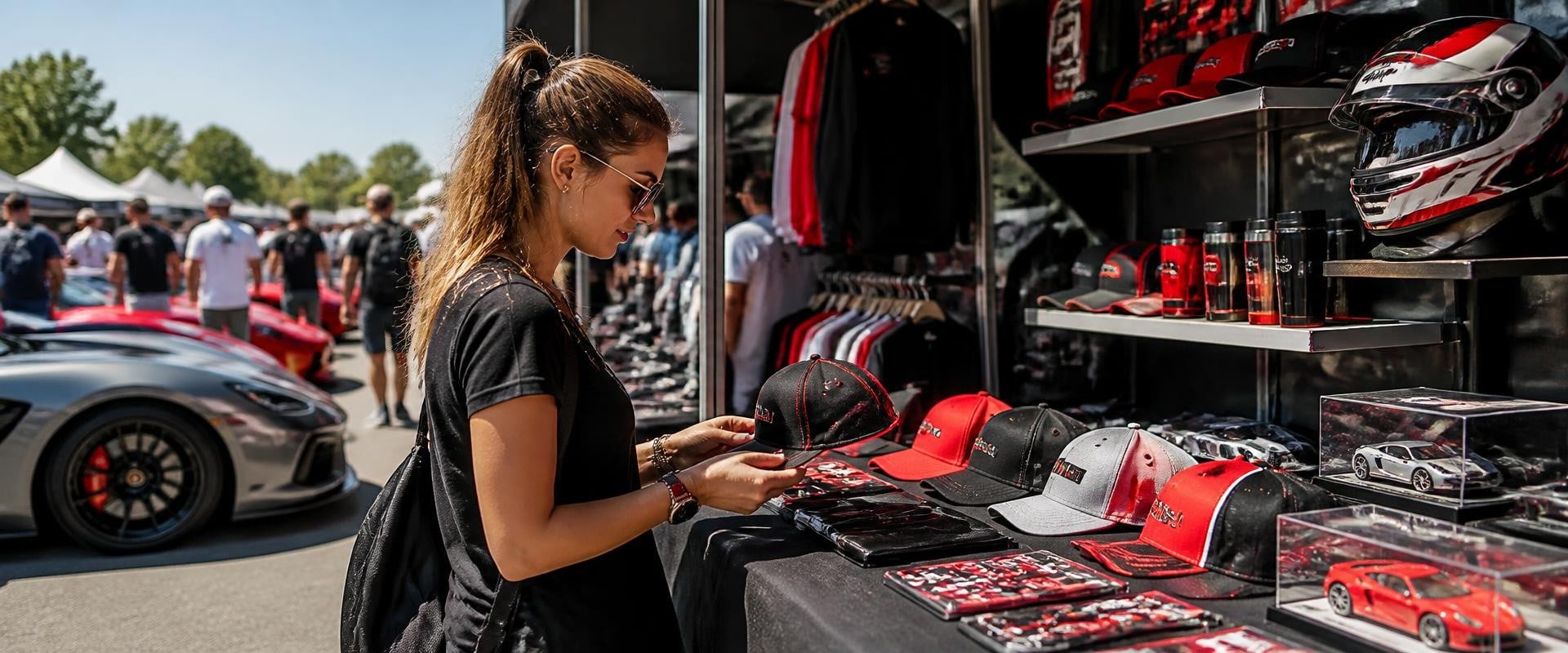 Exploring Merchandise and Souvenirs at Sports Car Events